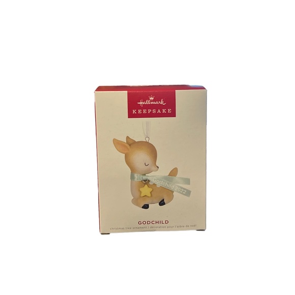 Hallmark Other - Hallmark Keepsake - Godchild - 2022 Sleeping Deer Ornament NEW IN‎ BOX